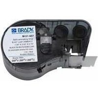 Brady Brady, M-51-427, selbstlaminierendes Vinyl, Weiß/Transparent, 25,4 x 19,05(63,5)