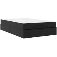 VidaXL Bettgestell mit Matratze mit Matratze 2 pcs Schwarz
