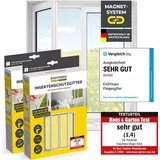 EasyMaxx Insektenschutz Fenster 130 x 150 cm Weiß