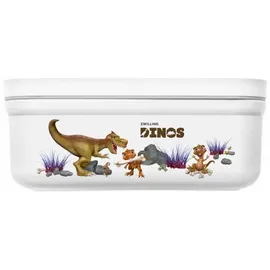 Zwilling Fresh & Save Vakuum Lunchbox Dinos, M, Kunststoff, Weiß-grau