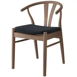 Hammel Furniture Stuhl Frida, Esszimmerstuhl, Wohnzimmerstuhl, Massivholz, gepolsterte Sitzfläche, versch. Farbvarianten grau