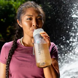 Lifestraw Go 1 Liter Clear - grau