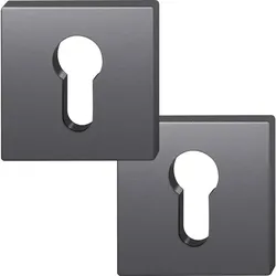 FSB Rosetten quadratisch ASL FSB - Zylinderrosette Aluminium schwarz matt