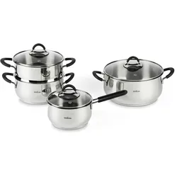Excelsa 7-teiliges Set Smart Cuisine Stahl 31x21,5x10 cm Silber