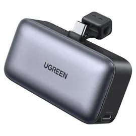 UGREEN 5000mAh Power Bank with Built-in USB-C Connector - Grau