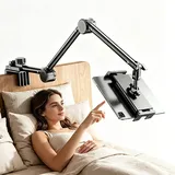 Tablet Halterung, Tablet ständer, Handyhalterung Bett, Tablet Halter für Bett & Schreibtisch, Kompatibel mit iPad/Handy/Switch/Galaxy Tabs