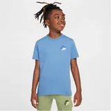 Nike Jungen T-Shirt B NSW Si Graphic Tee HM4338-429 128-137 - aegean storm