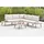 Merxx Gartenliege Deckchair 154 x 67 x 140 cm Grau