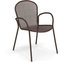 Emu Ronda X Gartensessel Metall stapelbar - Braun