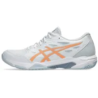 Asics Damen Netballschuhe GEL-FLARE, WHITE/BRIGHT SUNSTONE, 35 1⁄2