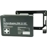 Gramm medical Betriebsverbandkasten MINI + Wandhalterung schwarz DIN 13 157