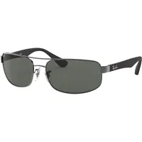 Ray Ban RB3445 004 61-17 polished gunmetal/green