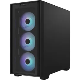 Asus A21 PLUS TG ARGB Micro-ATX Gaming Gehäuse mit Seitenfenster schwarz