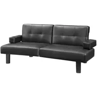 loft24 Schlafsofa Mainstays schwarz