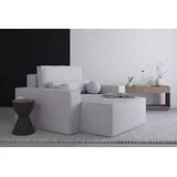 e-meubles Elegante Und Bequeme Chaiselongue Aus Bouclé Für Wohnzimmer, Modernes Design Und Komfort – Chaiselongue Denver – Grau (anthology 15)