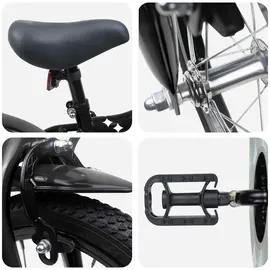 vidaXL Kinderfahrrad 14 Zoll schwarz