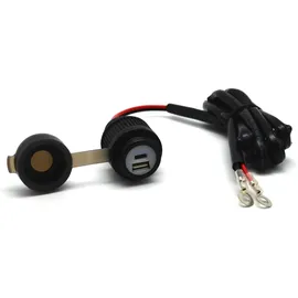 Albrecht Doppel-USB Steckdose Motorrad 12-24 Volt Schwarz 1 St.