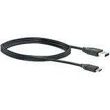 Schwaiger USB-C auf USB-A 1 m Schwarz