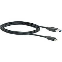 Schwaiger USB-C auf USB-A 1 m Schwarz
