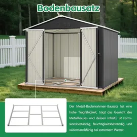 Laiham Geräteschuppen 2,40 x 1,92 m Anthrazit