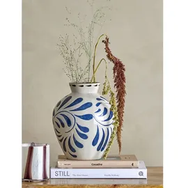 Bloomingville Heikki Vase, Blue, Steingut