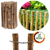 Floranica Staketenzaun 100 x 60 cm braun