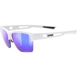 Uvex sportstyle 805 CV - Outdoorbrille für Damen und Herren - verspiegelt - konstraststeigernd - white/plasma daily - one size