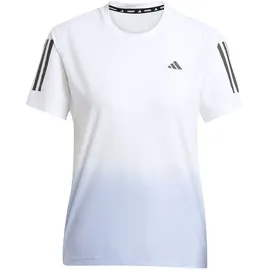 adidas Own The Run Climacool 3-Streifen T-Shirt White / Violet Tone M