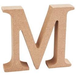 VBS Deko-Buchstaben Buchstaben MDF, 8 cm x 1,5 cm braun