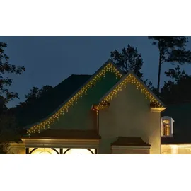Lumineo Kaemingk LED Lichterkette Icicle Lights 490 Lichter 20 m weiß