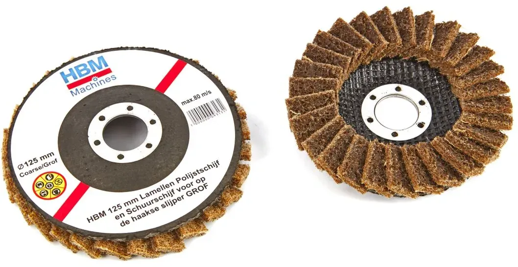 HBM 125 mm Fächerscheibe für Winkelschleifer Grob