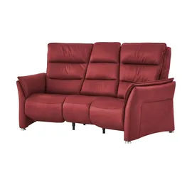 Hukla Sessel Corina Leder 202 x 112 x 103 cm Rot mit Relax-Funktion