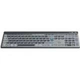 Hama WK-750 Bluetooth® Tastatur Deutsch, QWERTZ Schwarz Multimediatasten