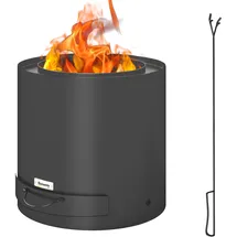 Outsunny Feuerschale Ø 45 cm Schwarz