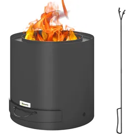 Outsunny Feuerschale Ø 45 cm Schwarz