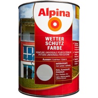 ALPINA WETTERSCHUTZFARBE - 2.5 LTR Holzdeckfarbe Wetterschutz Deckanstrich