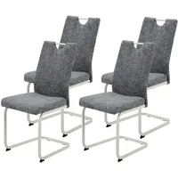 Hela Freischwinger TIVOLI Polyester grau 4er Set