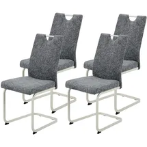 Hela Freischwinger TIVOLI Polyester grau 4er Set
