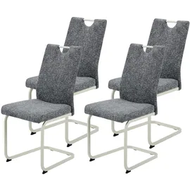 Hela Freischwinger TIVOLI Polyester grau 4er Set