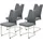 Hela Freischwinger TIVOLI Polyester grau 4er Set