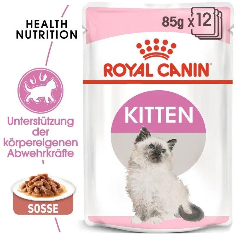 ROYAL CANIN KITTEN Nassfutter in Soße für Kätzchen 12x85g