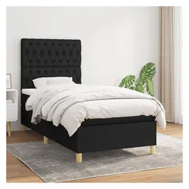 vidaXL Boxspringbett 100 x 200 cm Schwarz