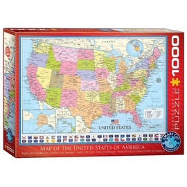 Eurographics Karte der Vereinigten Staaten von Amerika 6000-0788