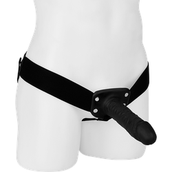 7 Inch Hollow Strap On, 19,5 cm, schwarz