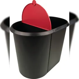 Helit Duo-System 20 l Schwarz/Rot