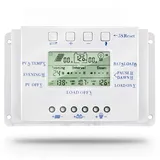 SolaMr 10A Solarladeregler 12V/24V Automatische Erkennung der Spannung Solarpanel-Intelligenzregler mit LCD Display - T10