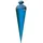 ROTH Bastelschultüte 70cm pazifikblau blau rund - Schultüte mit Stabiler Rot(h)-Spitze mit Filz-Verschluss