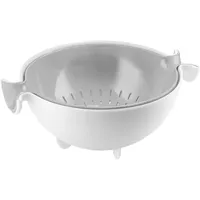 Guzzini Spin&Drain Abtropfsieb mit Behälter 30 x 25 x 12,5 cm Grau