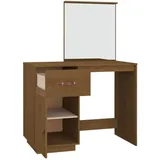 vidaXL Schminktisch Honigbraun 95x50x134 cm Massivholz Kiefer