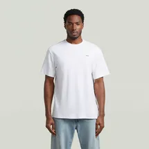 G-Star Regular T-Shirt mit Logo-Print Modell True Weiss, XXL